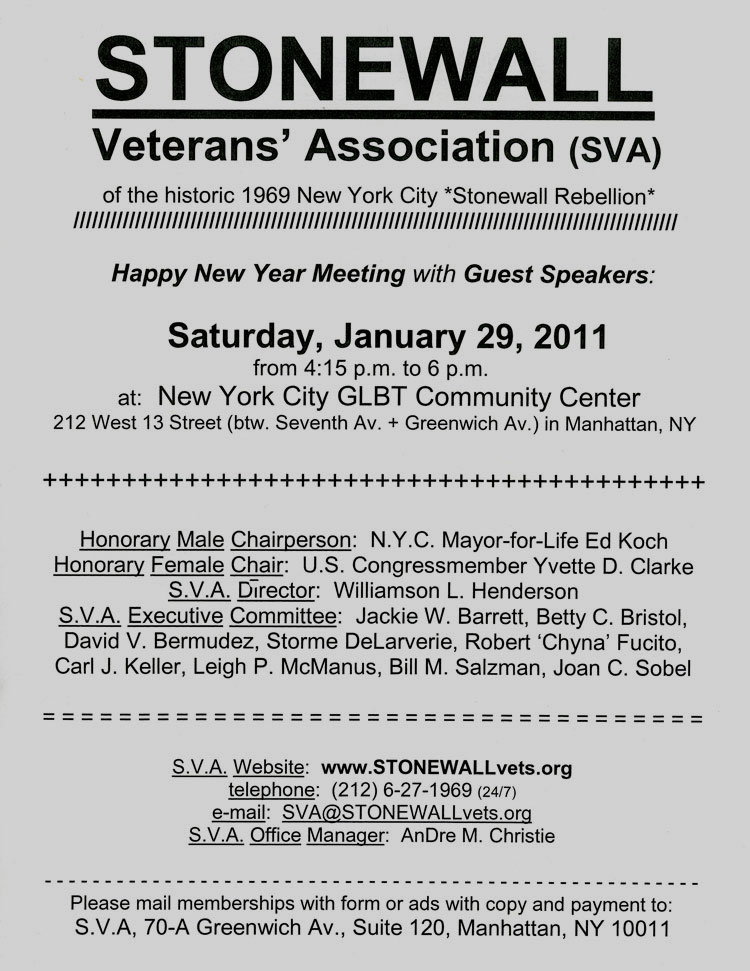 SVA Meeting January 2011