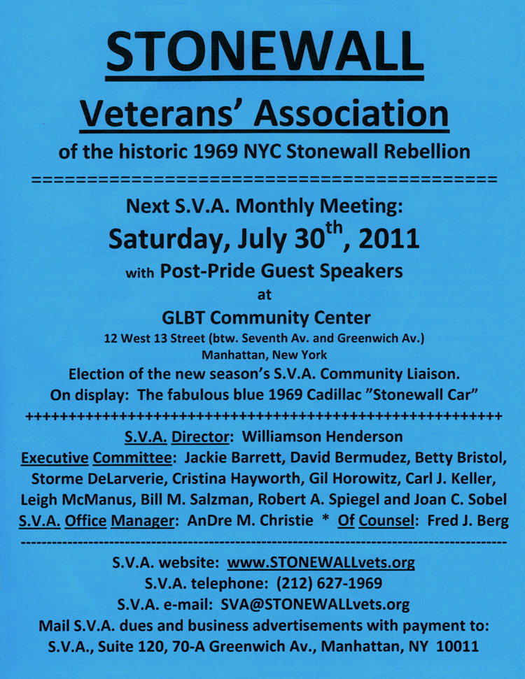 SVA Meeting July 2011