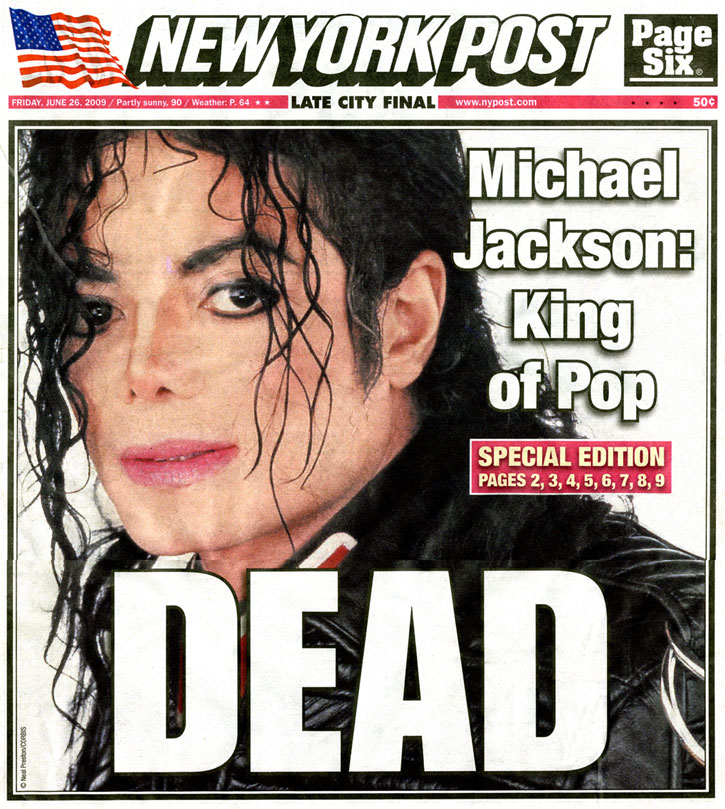 Michael Jackson NY Post