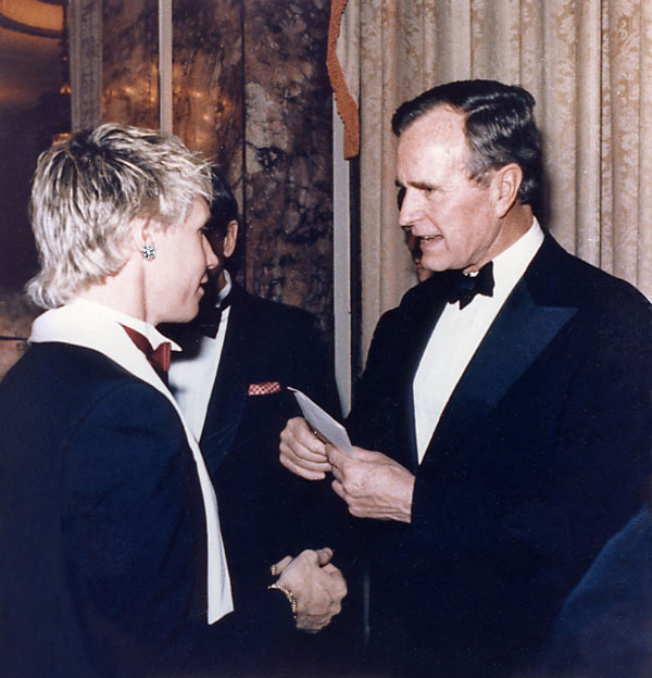 President Bush Sr. with Williamson Henderson