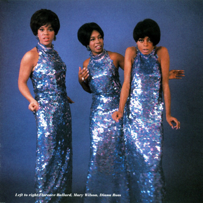 Diana Ross Supremes blue sequenced gowns